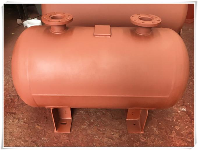 El tanque horizontal del receptor del compresor de aire del acero de carbono de presión del medio del compresor del tornillo